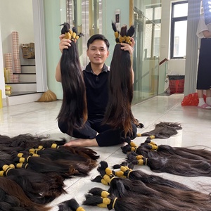 ผมมนุษย์ดิบยังไม่ผ่านกระบวนการผมสำหรับต่อผู้บริจาคผมแบบเดี่ยวสามารถฟอกสีและย้อมสีได้ - Product Image 1