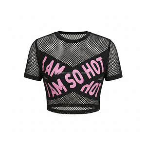 Women Mesh Jersey <b>Top</b> Oversized Cropped Sublimation Quick Dry Custom OEM Wholesale - Product Image 1