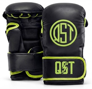 ถุงมือ MMA หนังคุณภาพพรีเมียม ดีไซน์ระบายอากาศได้ดี สำหรับศิลปะการต่อสู้แบบผสมผสานและมวย พร้อมสายรัดข้อมือปรับได้ - Product Image 1