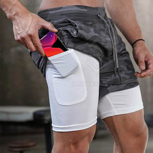 Lightweight Wholesale Price Men Solid Casual <b>Mid</b> Fleece Shorts Comfortable Elastic Eco-Friendly Quick Dry Breathable Drawstring - Product Image 3