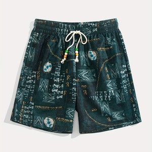 Men's Relaxed Fit Casual <b>Shorts</b> Streetwear Drawstring Elastic Waist Lightweight Summer Style Wholesale <b>Shorts</b> For Men OEM Print - Product Image 1
