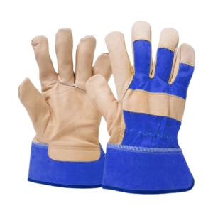 Gants de travail canadiens de qualité supérieure, résistants, en cuir de vachette grainé, avec dos en caoutchouc, protection industrielle des mains, utilisation domestique - Product Image 2