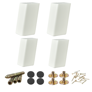White Tapered Solid Wood Furniture <b>Legs</b> <b>Sofa</b> Cabinet Feet Replacement Minimalist Modern Durable Design - Product Image 5