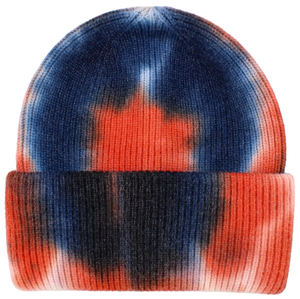 Gorro Unisex de Punto con Diseño Tie-Dye, Gorro de Invierno Informal, 100% Acrílico, Diseño con Puño, para Adultos, Circunferencia de Cabeza 56-58CM - Product Image 2
