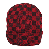 Nouveau bonnet d'hiver de luxe de haute qualité, style streetwear hip-hop, imprimé numérique, motif uni, en pur coton tricoté avec revers