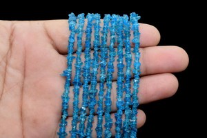 Cuentas de Apatita Neón Natural en Forma de Pepita de 3mm y 5mm, Cuentas de Piedras Preciosas de Forma Libre para Fabricación de Joyas, Cuentas Sueltas, Precio al por Mayor, Suministros a Granel - Product Image 2