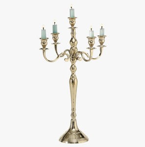 Portavelas Decorativo Elegante Hecho a Mano en Oro para Mesa, Ecológico, para el Hogar - Product Image 1