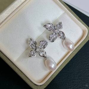 Heavy Industry's Exquisite Luxurious Diamond Studded Dancing Butterfly <b>Earrings</b> New Popular Item <b>Fashion</b> <b>Drop</b> <b>Earrings</b> - Product Image 5