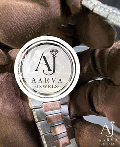 Reloj Mecánico Automático de Lujo con Moissanita, Caja de Acero Inoxidable, Cristal de Zafiro, Totalmente Adornado, Analógico, con Brazalete, Estilo Vintage, Unisex - Product Image 5