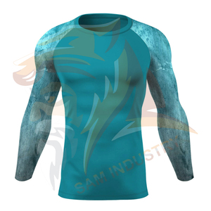 Sublimation Printed Quick Dry <b>Men</b> <b>Rash</b> <b>Guard</b> in Custom Logo MMA Training <b>Rash</b> <b>Guards</b> For Online Selling - Product Image 5