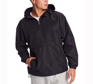 2026 New Design Customized Logo Printed Embroidery Anorak Windbreaker <b>Jacket</b> Solid Color for Men High Street Style - Product Image 1