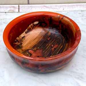 ชามตกแต่งทำจากไม้ป็อปลาร์สีดำและอีพ็อกซี่เรซิ่น ไม้ป็อปลาร์สีดำ อีพ็อกซี่เรซิ่น ต้นไม้อีพ็อกซี่เรซิ่น - Product Image 4