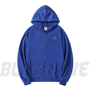 Sudadera con Capucha Unisex Bloodline, Amarilla, para Invierno, con Cierre, Corte Regular, Color Sólido, Informal, con Bolsillo Frontal, Forro Polar Transpirable - Product Image 1
