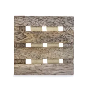 Tapis de table en bois de style bohème, taille et épaisseur personnalisables (10 mm), fait main et ajustable - Product Image 2