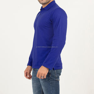 เสื้อยืดผู้ชายแบบกำหนดเอง ผ้าฝ้าย 100% เนื้อเจอร์ซีย์ แขนสั้น ขายส่ง เสื้อกอล์ฟเปล่า - Product Image 2