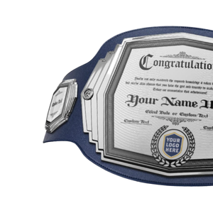 Cinturón de Campeonato Personalizable en Blanco, Cinturón de Título de Lucha Libre Personalizado, Cinturón Deportivo de Primera Calidad para Coleccionistas de Premios - Product Image 4