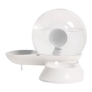 Distributore d'Acqua e Ciotola per Cibo Automatico 2-in-1 a Gravità per Animali Domestici, a Forma di Lumaca, con Filtro Integrato - Product Image 1