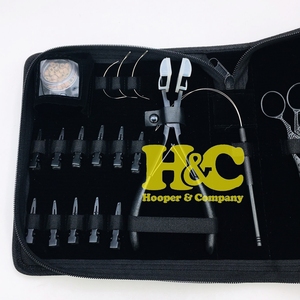 Kit Comercial de Extensiones de Cabello Negro HOOPER and COMPANY, Alicates de Acero Inoxidable Sostenibles, Herramientas para Cintas Adhesivas, Cortador, Logo Personalizable Gratuito - Product Image 3