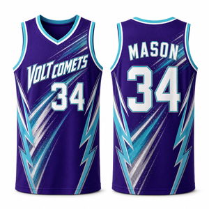 Uniformes de Baloncesto Personalizados para Equipos, para Todas las Temporadas, con Transferencia Térmica, para Hombres, Niños, Unisex, Tallas Grandes, Conjunto Completo para Práctica y Rendimiento - Product Image 1