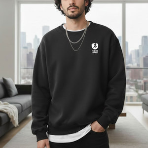 Sweat-shirt classique pour homme en coton mélangé, col rond et poignets côtelés, idéal pour les voyages et le quotidien. - Product Image 3