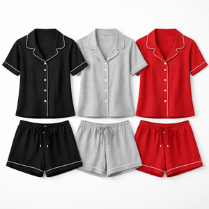 Pijamas de Algodón Elegantes de Verano y Primavera para Mujer, Servicio OEM, Ropa de Dormir Transpirable de Secado Rápido, Venta al Por Mayor - Product Image 5