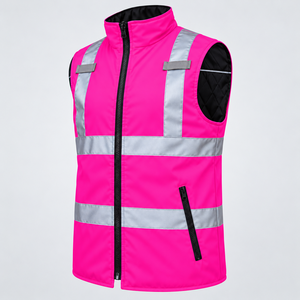 Veste de sécurité haute visibilité noire, antistatique, imperméable et respirante, unisexe, tailles adultes, hommes - Product Image 5
