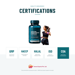 Capsules de créatine monohydrate en marque privée OEM, complément nutritionnel sportif, 120 capsules, approvisionnement en vrac - Product Image 3