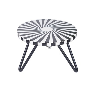 Handcrafted Resin Art <b>Dessert</b> Plate with Golden Metal Stand Stylish Cake Display for Events, Festivals, and Home Gatherings - Product Image 6