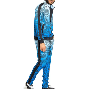 Survêtement sublimé pour homme, nouvelle mode, haute qualité, manches longues, respirant, motif uni, décontracté - Product Image 4