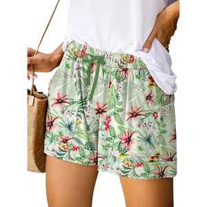 Shorts Elásticos para Mujer al por Mayor, Diseño de Hojas Hawaianas, Sublimación Personalizada, Pantalones Cortos Deportivos, Ropa Deportiva Casual de Verano - Product Image 5