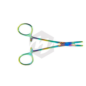 กรรไกรจับเข็ม Olsen Hegar ขนาด 6.5 นิ้ว เคลือบสีรุ้ง เครื่องมือผ่าตัดทางการแพทย์ เย็บแผล สแตนเลสสตีล เฮโมสตาท ทังสเตน - Product Image 6