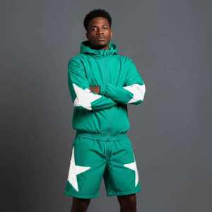 Conjunto Cortavientos de Personalización Rápida para Hombre, 2 Piezas, con Chaqueta con Capucha y Pantalones Cortos, Ligero, Perfecto para Uso en Exteriores - Product Image 5