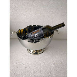 Aluminium Wine <b>Chiller</b> With Handle High Quality Champagne <b>Cooler</b> Modern American Pedestal Style Wine <b>Cooler</b> With Custom Logo - Product Image 5