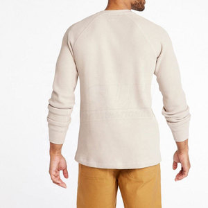 เสื้อเชิ้ตแขนยาวคอกลมผ้าฝ้าย 100% ระบายอากาศได้ดี เป็นมิตรกับสิ่งแวดล้อม ทรงวาฟเฟิล สำหรับผู้ชาย ทันสมัย รับสกรีนโลโก้ ขั้นต่ำในการสั่งซื้อน้อย ทนทาน ผลิตในประเทศปากีสถาน - Product Image 2