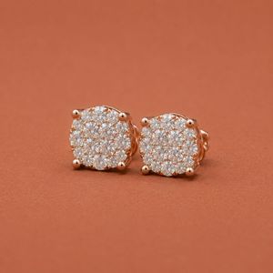Pendientes de Plata de Ley S925 con Diamantes Redondos de Moissanita - Product Image 2