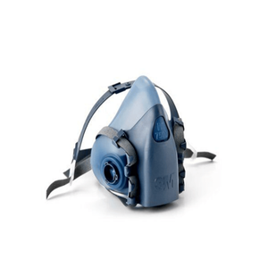 Masque respiratoire demi-visage réutilisable 3M 7502/37081 (AAD) en caoutchouc silicone avec filtre remplaçable pour la protection contre les gaz toxiques et les produits chimiques - Product Image 1