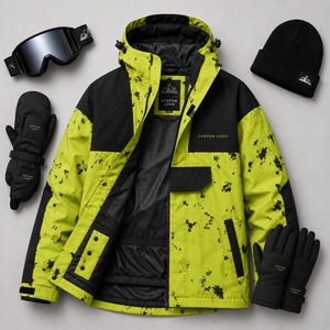 Veste de snowboard de haute qualité, vêtements de ski, veste de snowboard conçue avec un tissu imperméable, une membrane respirante et une isolation thermique - Product Image 5