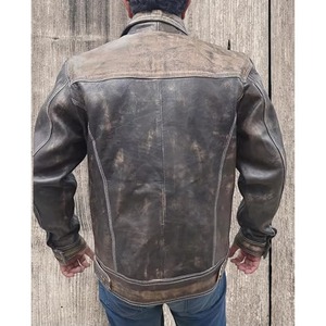 Chaqueta de Cuero Genuino para Hombre al por Mayor, Chaqueta de Motociclista de Moda Urbana de Lujo, Diseño Personalizado, Proveedor al Mejor Precio - Product Image 3