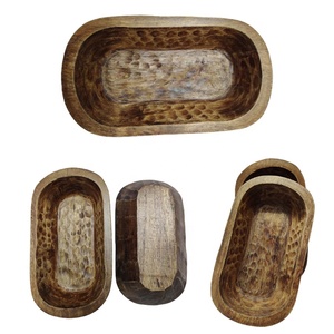 ชามไม้ขนาดเล็กงานแฮนด์เมดสุดหรูภาชนะใส่เทียนสำหรับงานแต่งงานทรงรีวอลนัทสีเข้มทำด้วยมือ2023เทศกาลวันหยุด - Product Image 4