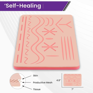 Kit de Sutura de Silicona de 3 Capas y 27 Heridas, Certificado CE Clase II, Instrumento de Entrenamiento Manual para Estudiantes de Veterinaria y Enfermería - Product Image 5