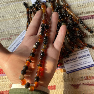 ลูกประคำอิสลามแบบเรียบง่าย ทำจากเขาควายขัดเงา เป็นมิตรกับสิ่งแวดล้อม จำนวน 33 เม็ด จากอุตรปัฎฐ์ปัญจาบ ของ ILAHI - Product Image 1