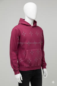 Sudadera con Capucha y Cremallera Personalizable con Pedrería, Impresión Digital, Transpirable para Hombre, Precio Directo de Fábrica al por Mayor - Product Image 3