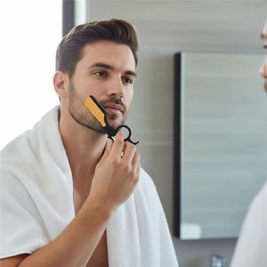 Superior Quality Professional Ring Barber <b>Razor</b> Beard Hair Cutting Stainless Steel <b>Single</b> <b>Blade</b> Lightweight Barbershop Use - Product Image 5