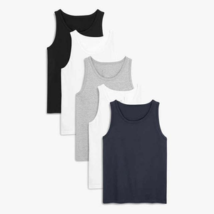 Chaleco Deportivo Personalizado con Logotipo para Hombre, Cuello Redondo, Tejido de Punto, Nuevo Estilo, Secado Rápido, 100% Algodón Puro, Ropa Deportiva y Activa - Product Image 6