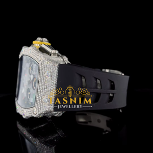 Working VVS Moissanite Diamond <b>Watch</b> Iced Out Hip Hop Cuban Link Style Sport Fashion Square <b>Case</b> for Him Men's Wrist <b>Watch</b> Gift - Product Image 3