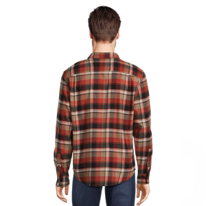 Men's Long Sleeve Casual Button Up Plaid Shirt <b>Brushed</b> Soft Outdoor Shirts Cotton Solid Color Flannel Shirts for Men - Product Image 2