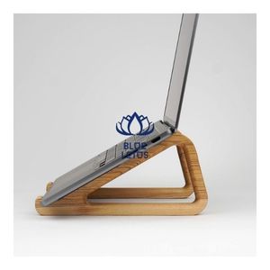 Soporte para Portátil de Madera de Roble Sostenible de Alta Calidad |   Soporte de Escritorio Duradero, Natural y Ecológico, Venta al Por Mayor - Product Image 1