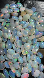 Trimurti Gems Opale naturelle du Rajasthan AAA, cabochon, formes variées, multicolore arc-en-ciel, blanc, 10-20mm, pierre précieuse en vrac, certifiée par un tiers - Product Image 2