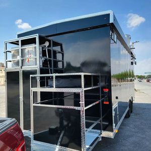 Magnifique remorque utilitaire fermée 8,5x20 pour camion de restauration mobile avec cuisine complète, remorques carrées économiques, remorque de restauration mobile - Product Image 2