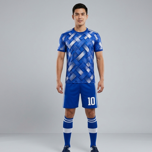 Premium Blueish-Grey Graphic Print Football Uniform High-Definition Sublimation Soccer uniform Teamwear - Product Image 4